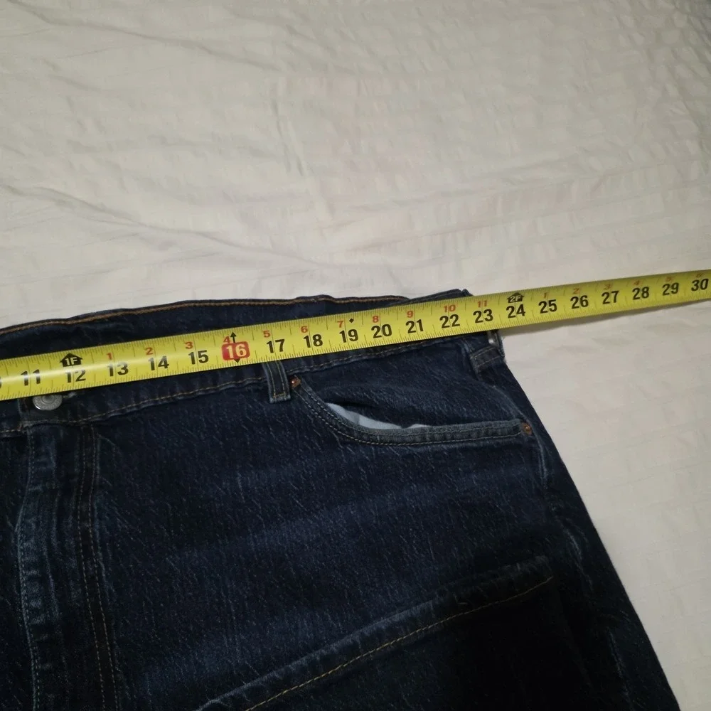 Levis 505 Mens‎ Dark Blue Straight Jeans Size 48x29 Big Cotton Denim Pants